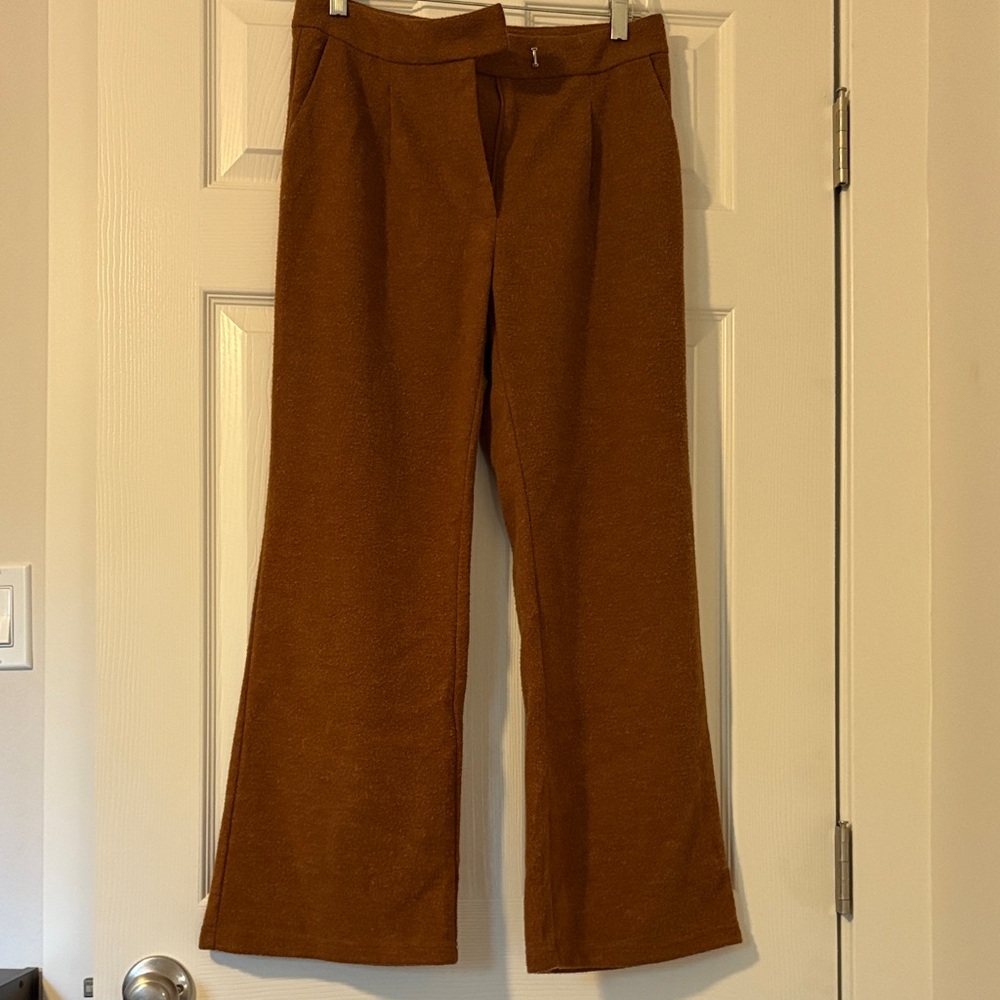 Mystree Tan Wide Leg Pants
